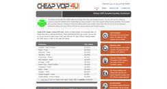 Desktop Screenshot of cheapvoip4u.com